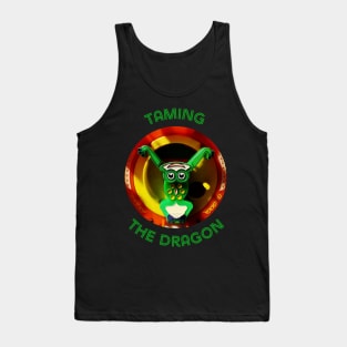 Taming the Dragon - Cute Frog doing Tai Chi Tank Top